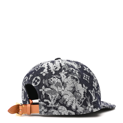 Louis Vuitton Monogram Tapestry Cap 60 Bleu 6 of 10