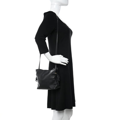 Loewe Nappa Calfskin Mini Flamenco Knot Clutch With Chain Black 2 of 13