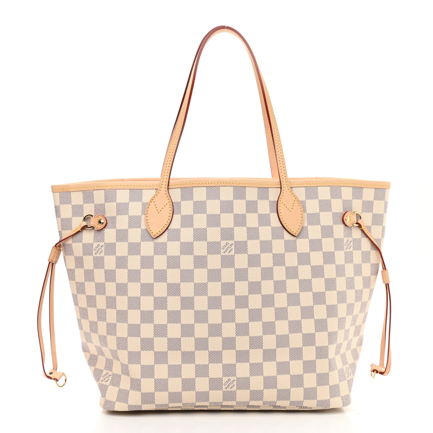Damier Azur Neo Neverfull MM Rose Ballerine