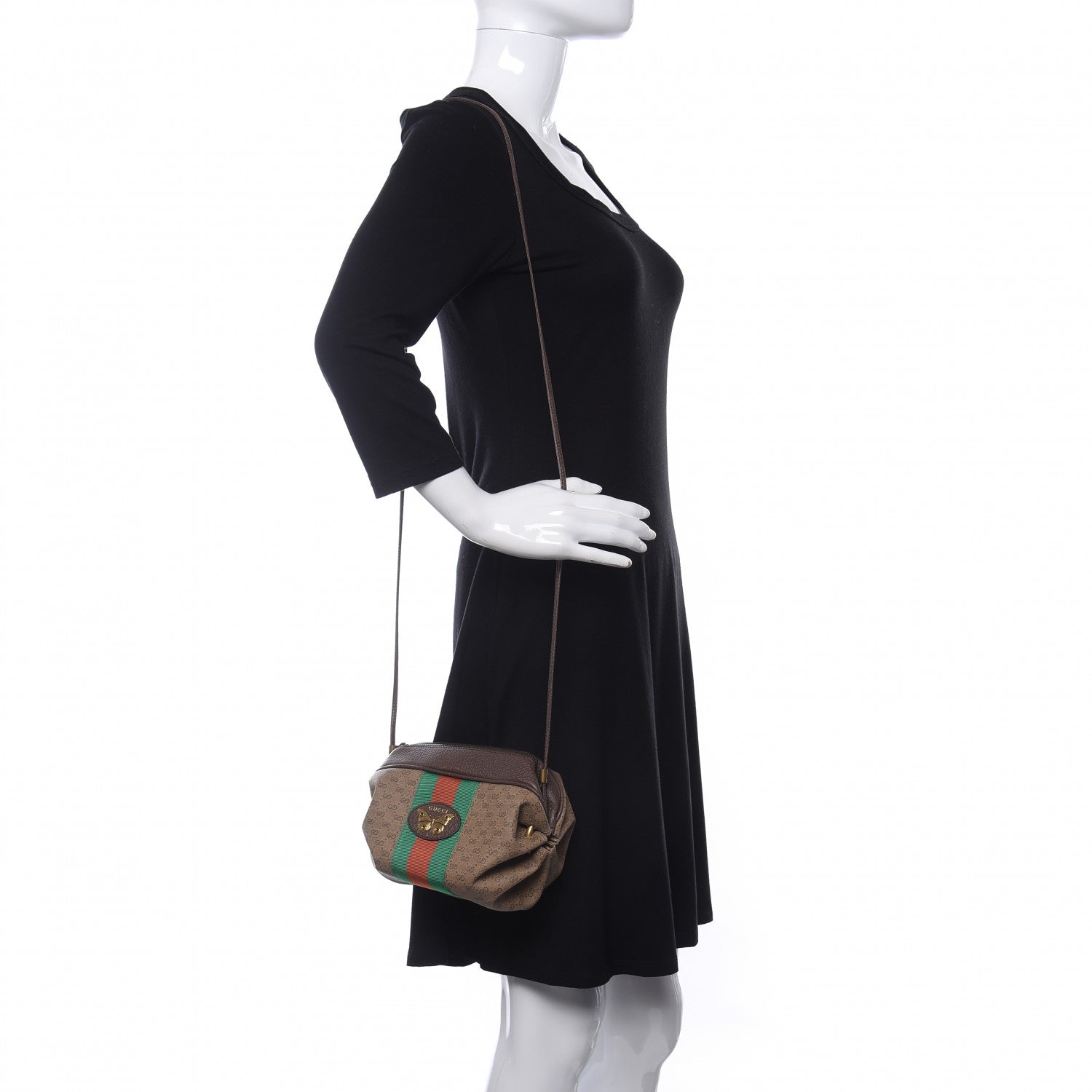 Gucci Mini Vintage GG Supreme Monogram Web Butterfly New Candy Crossbody Beige New Acero 2 of 10