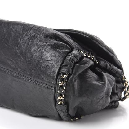 MCM Lambskin Flap Bag Black 7 of 11