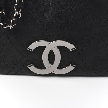 Chanel Calfskin Small Diamond Stitch Tote Black 9 of 9