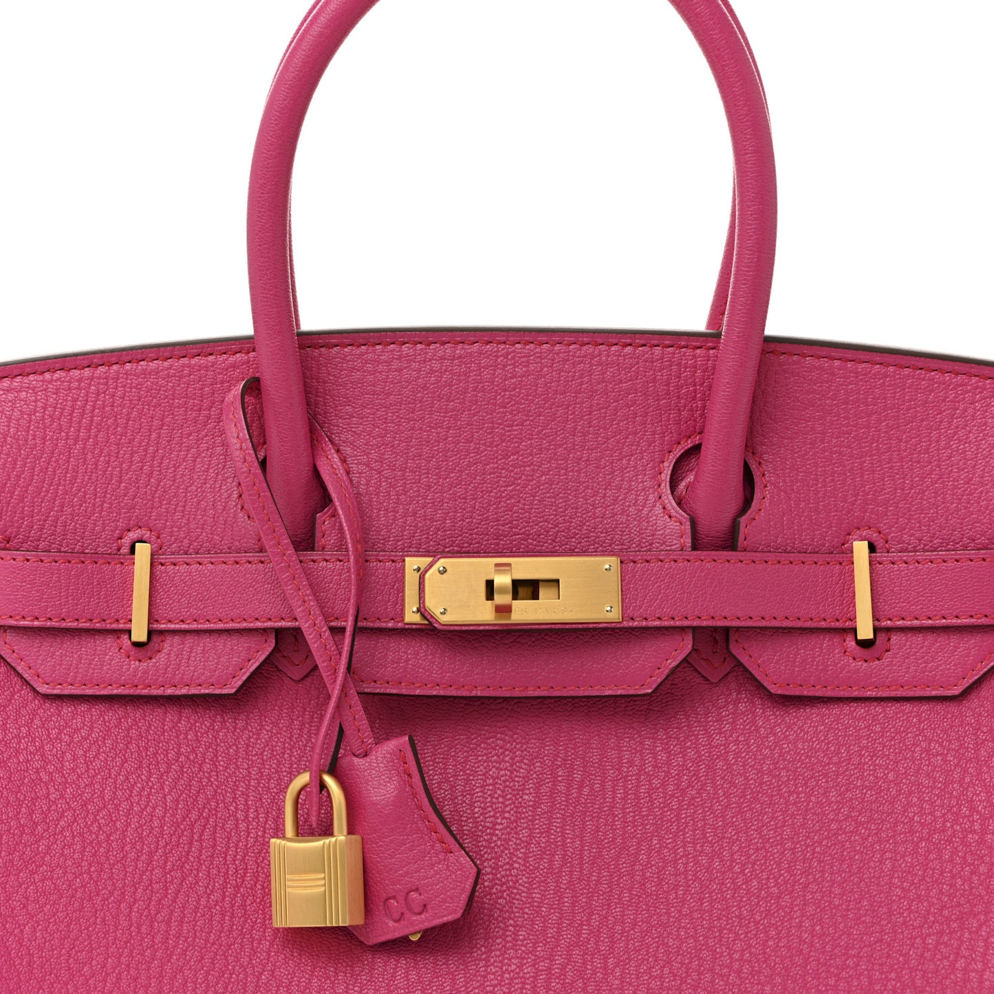 Chevre Mysore Birkin 30 Rose Shocking