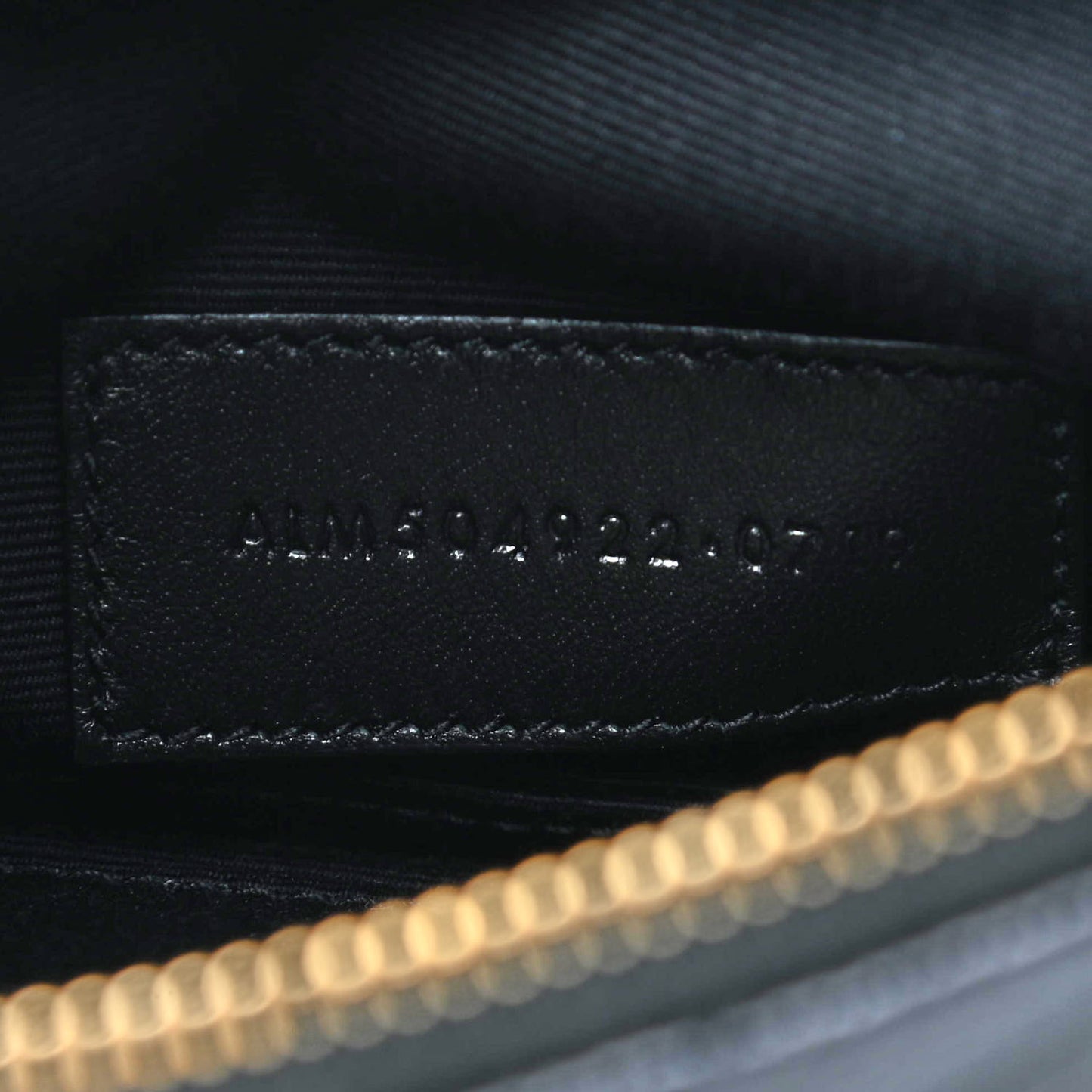 Grain De Poudre Chevron Monogram Bill Pouch Black