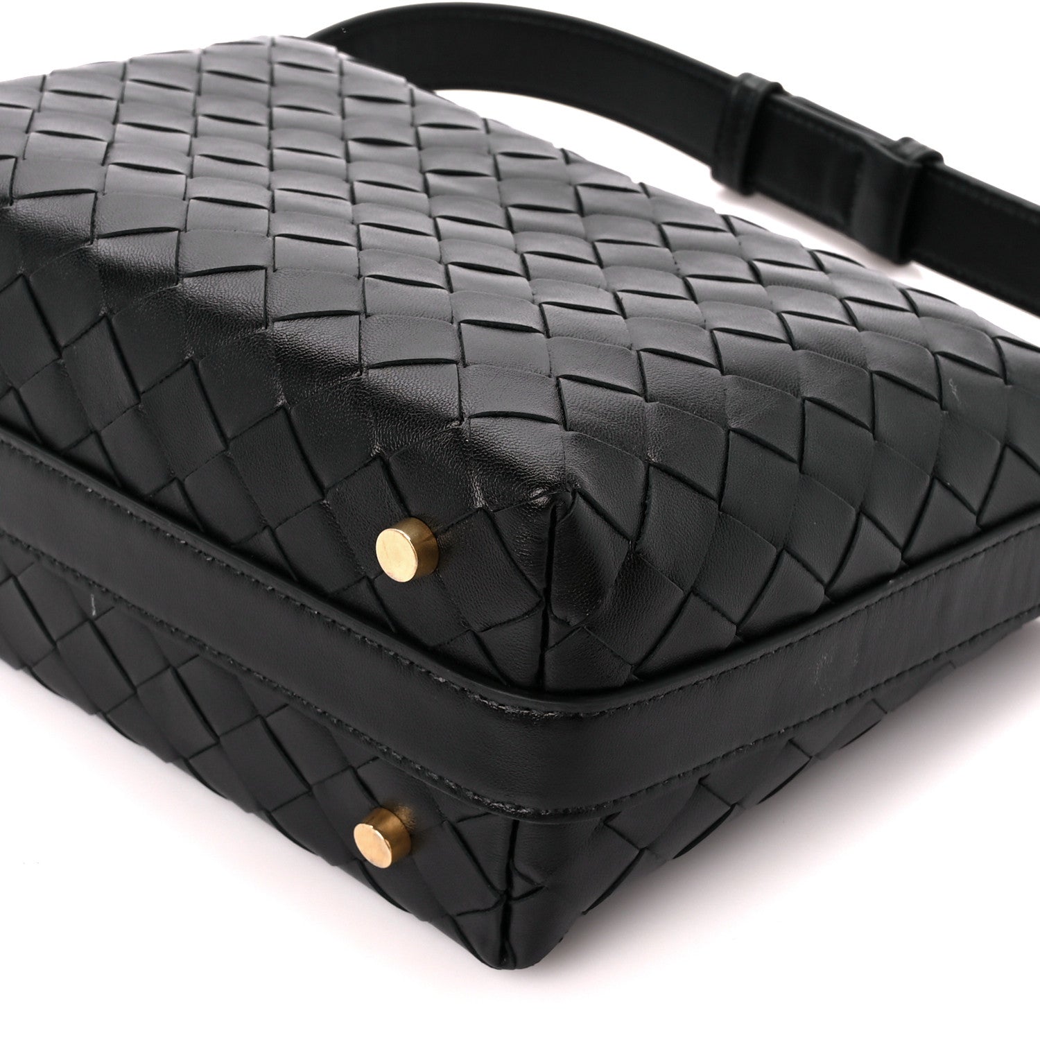 Bottega Veneta Calfskin Nappa Intrecciato Mini Wallace Black 11 of 12