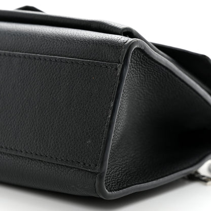 Louis Vuitton Soft Calfskin Mylockme Chain Bag BB Black 8 of 11
