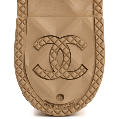Chanel Caoutchouk CC High Boots 42 Beige 7 of 8