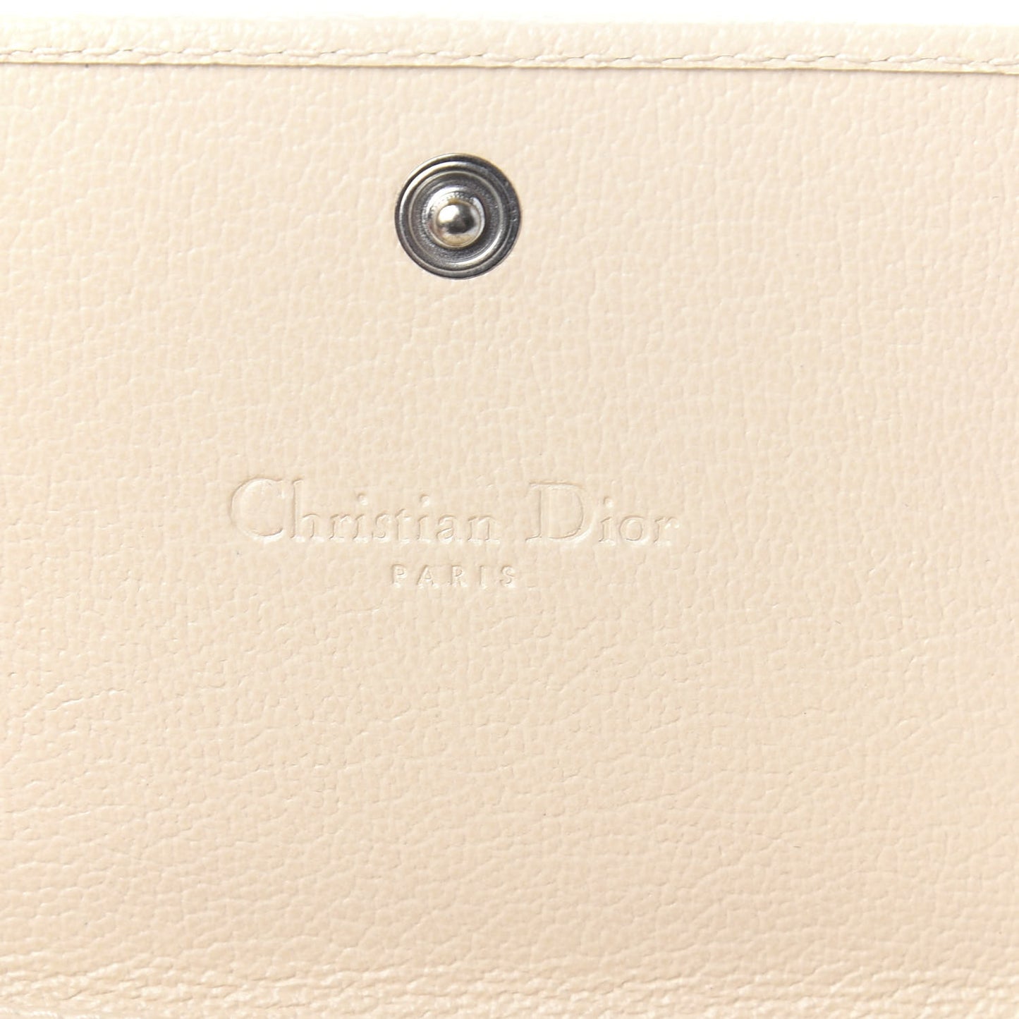 Monogram Vintage Flowers Card Holder Beige