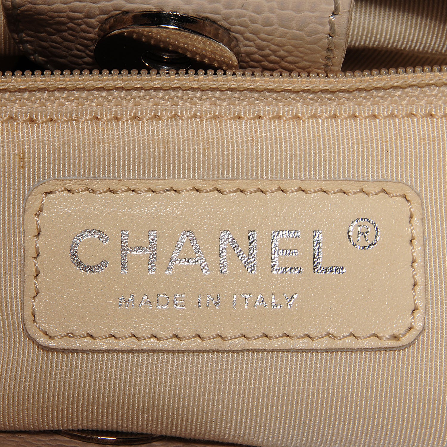 Chanel Caviar Petit Shopping Tote PST Beige Clair 5 of 7