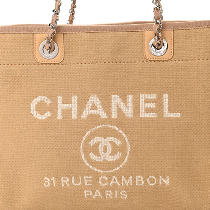 Chanel Mixed Fibers Small Deauville Tote Beige 9 of 11
