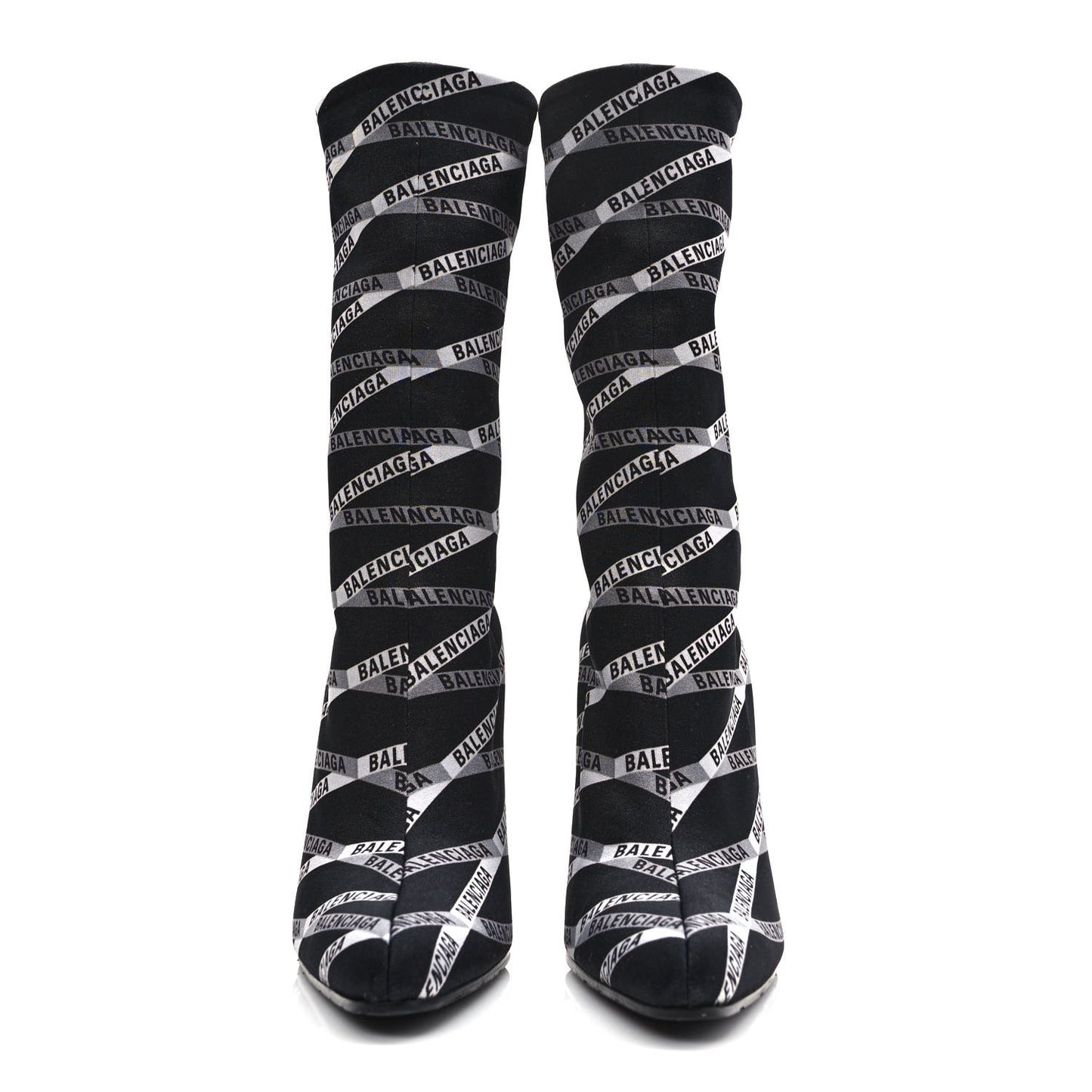 Spandex Losange Monogram 110mm Booties 38.5 Gris Black
