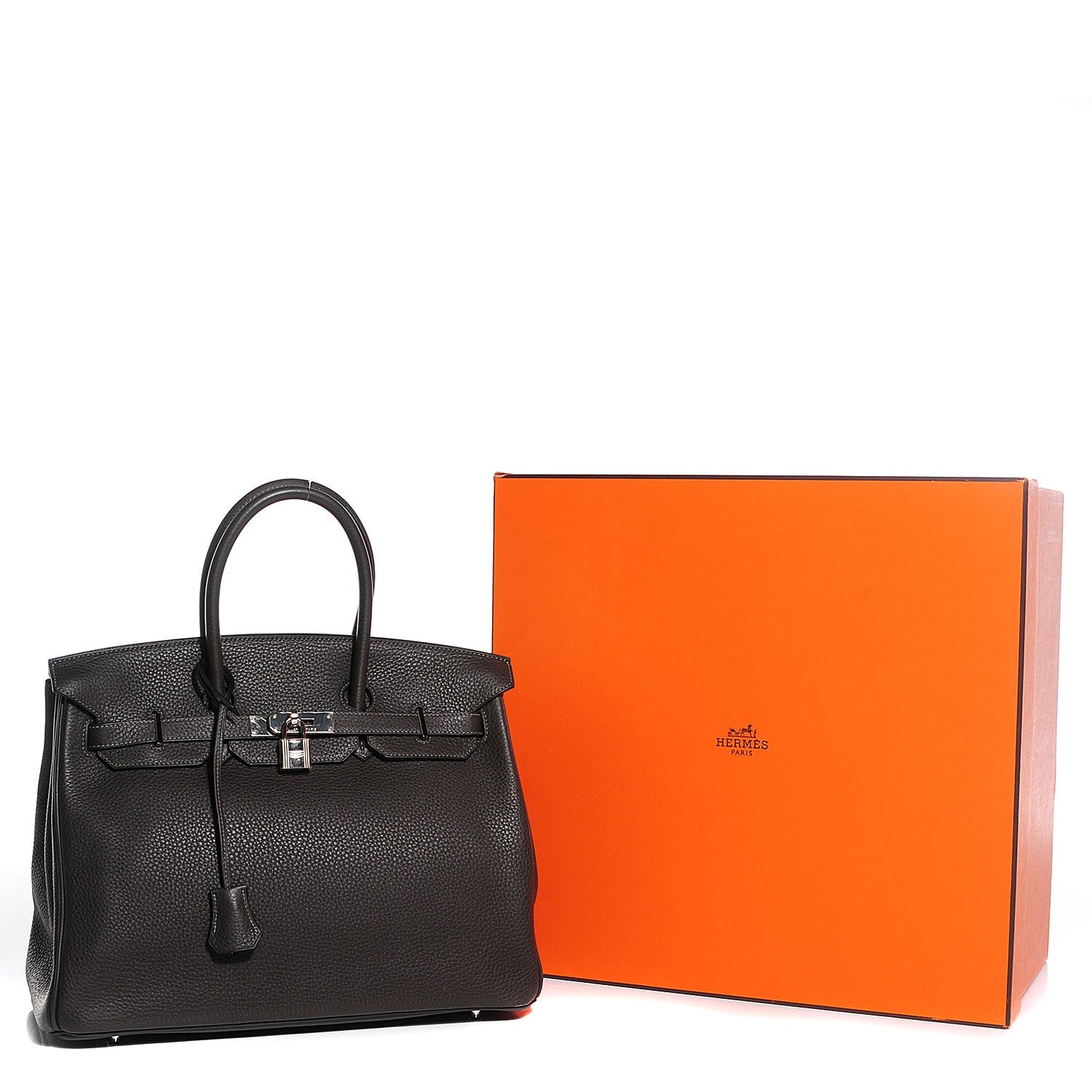 Hermes Taurillon Clemence Birkin 35 Graphite 9 of 27