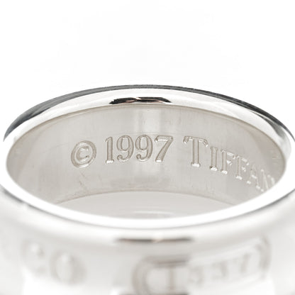 Tiffany Sterling Silver 1837 Band Ring 49 5 4 of 6