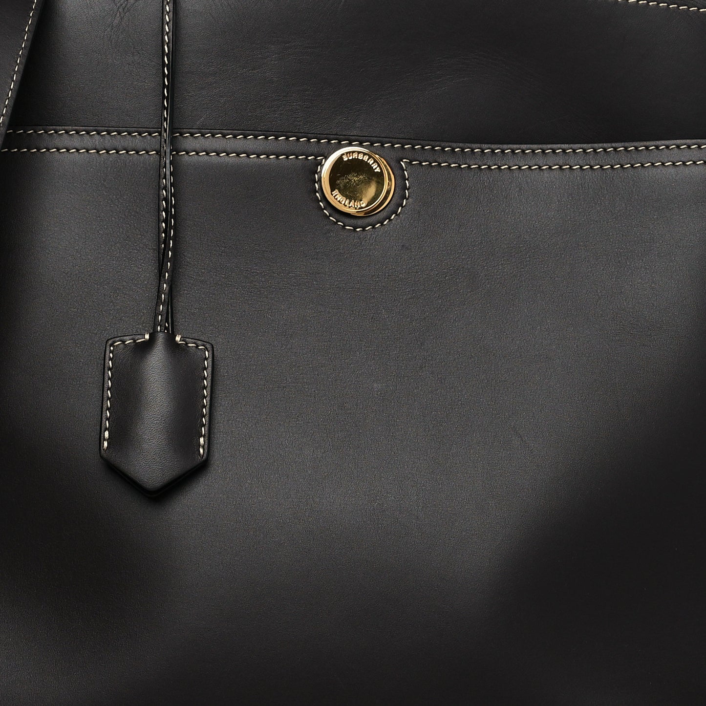Calfskin Medium Society Top Handle Tote Dark Brown