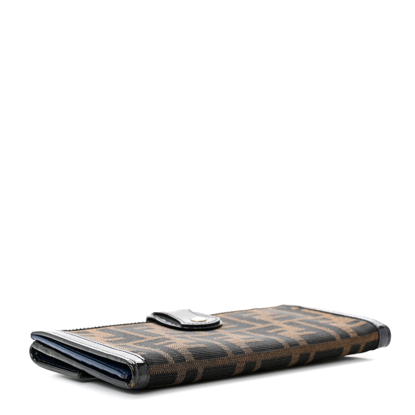 Zucca Patent Continental Wallet Tobacco Blue