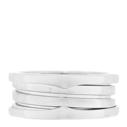 Bulgari 18K White Gold B.Zero1 Two-Band Ring 58 8.25 3 of 4