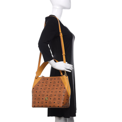MCM Visetos Medium Klara Hobo Cognac Yellow 2 of 10