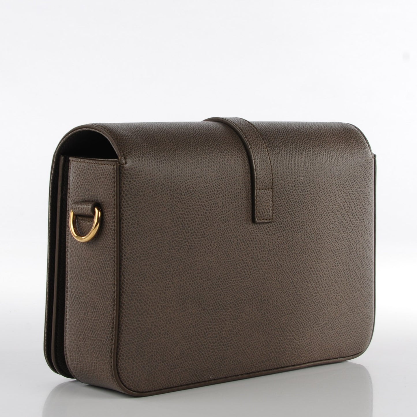 Textured Calfskin Medium Classic Monogram Universite Bag Grey