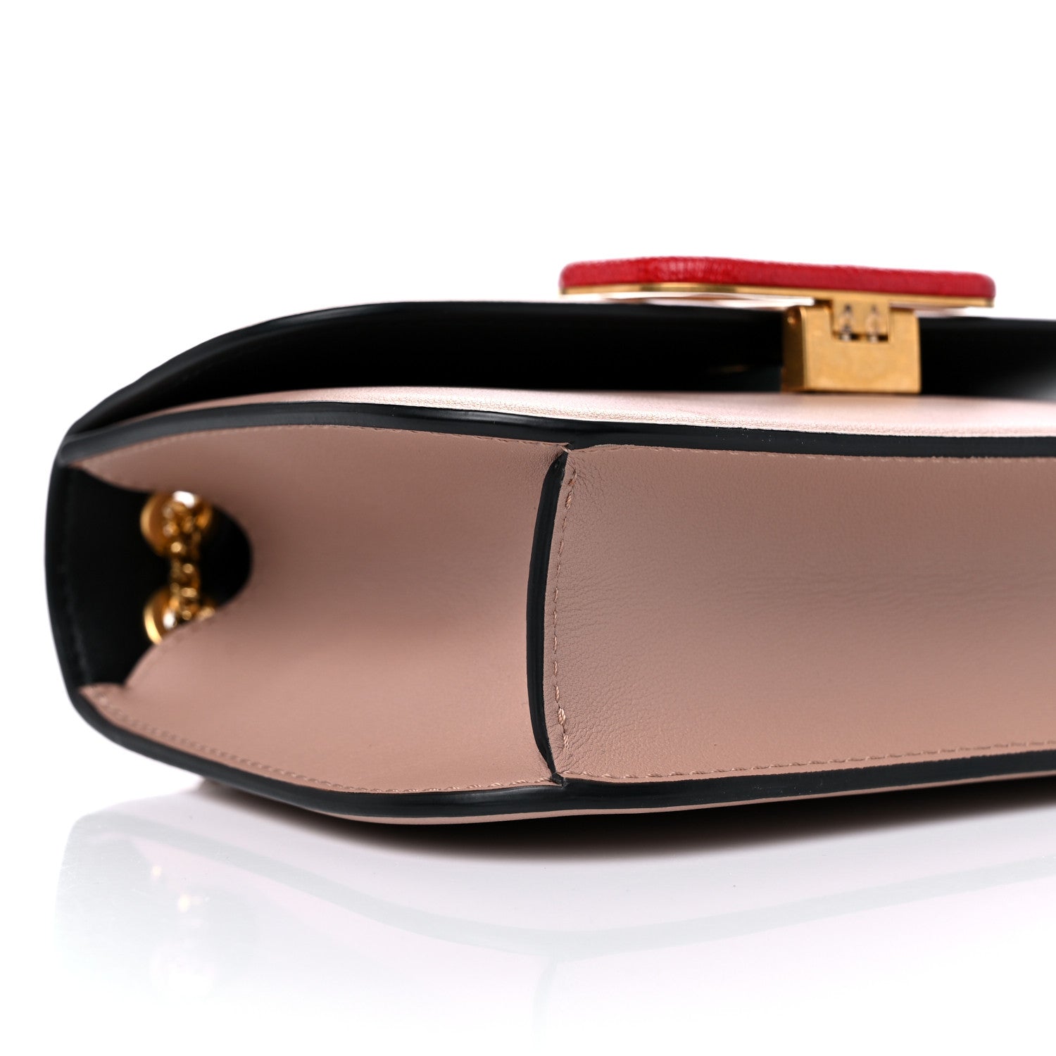 Valentino Garavani Smooth Calfskin Small VLock Shoulder Bag Poudre Rouge Pur 7 of 13