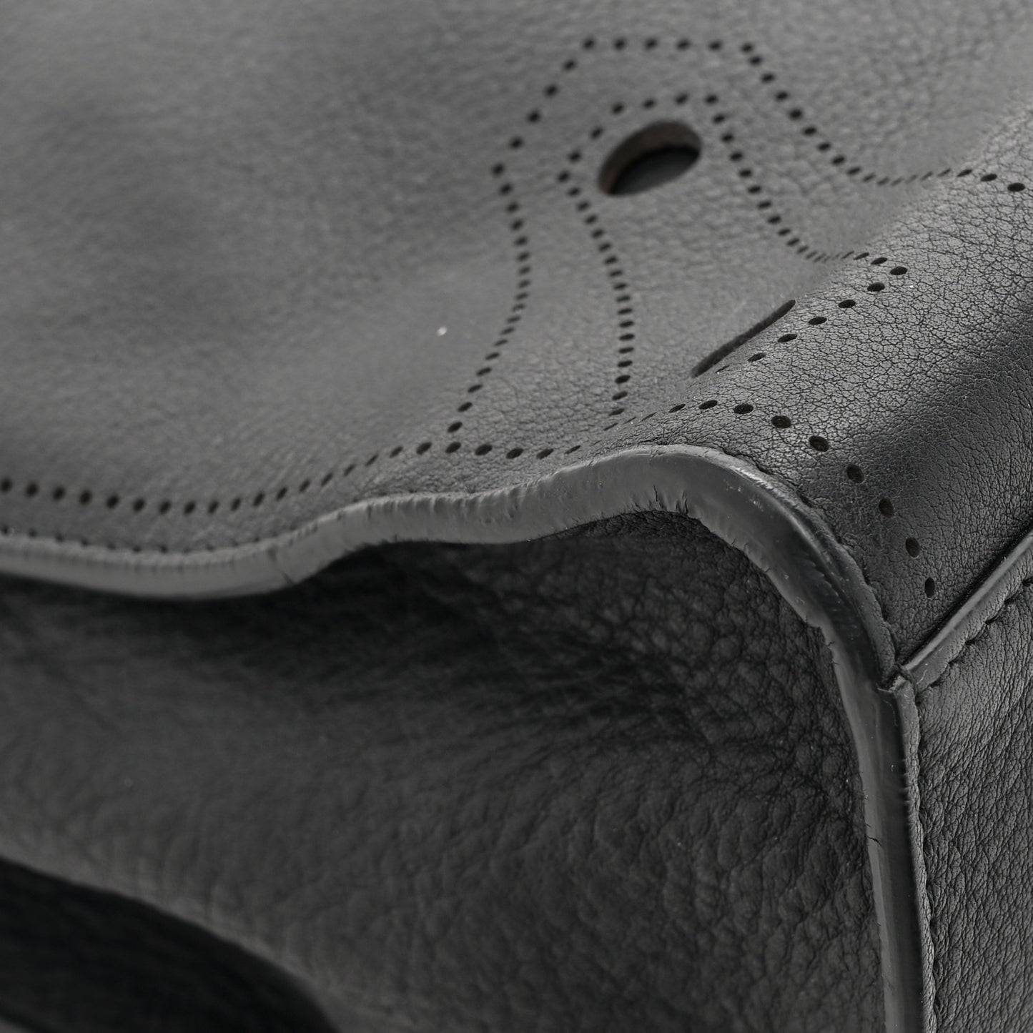 Veau Soyeux Perforated Blackout Hardware City Black