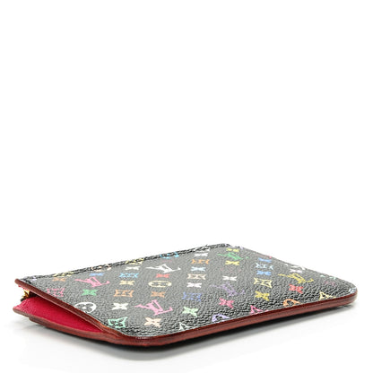 Louis Vuitton Monogram Multicolor Key Pouch Black Grenade 3 of 7
