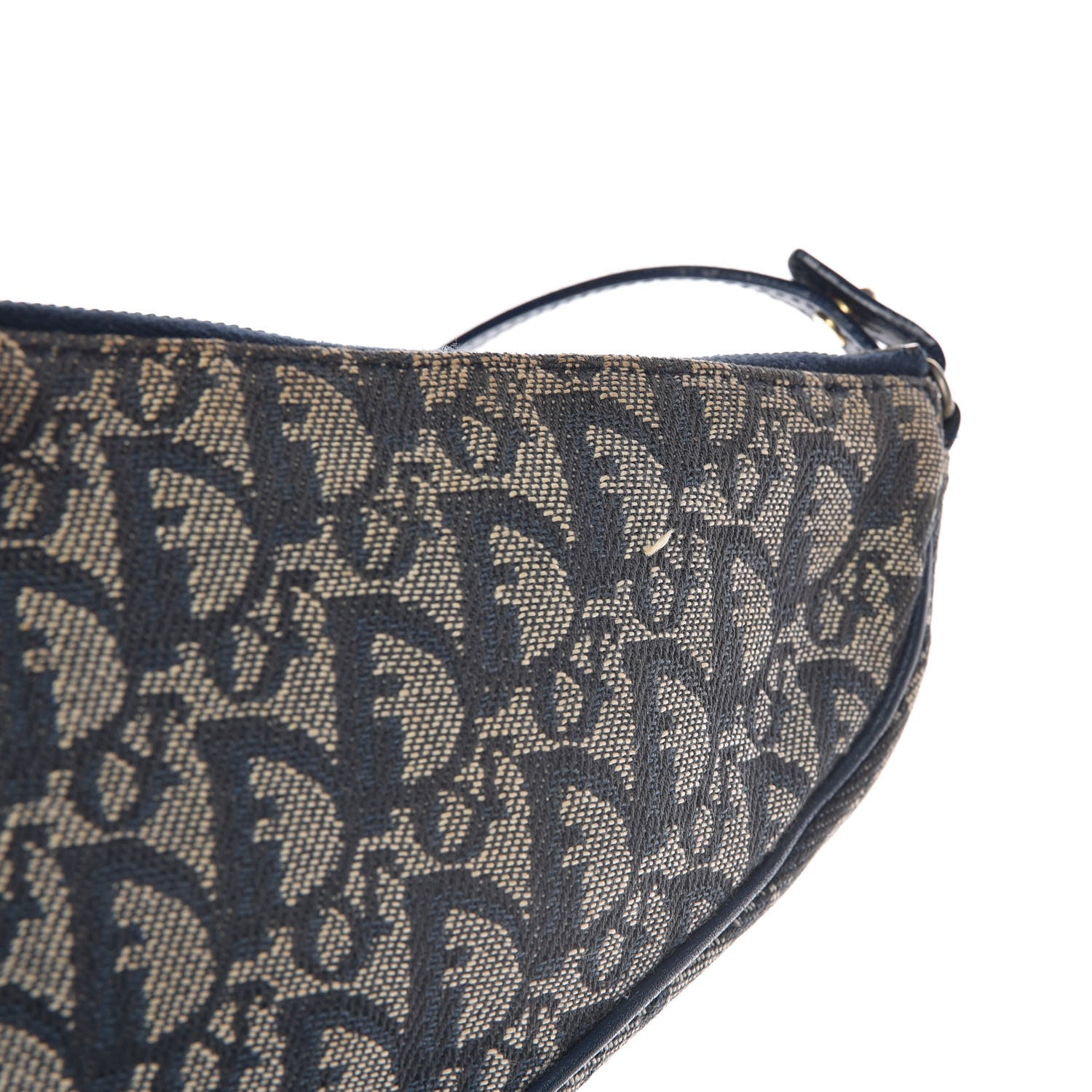 Christian Dior Monogram Mini Saddle Pochette Navy 8 of 8