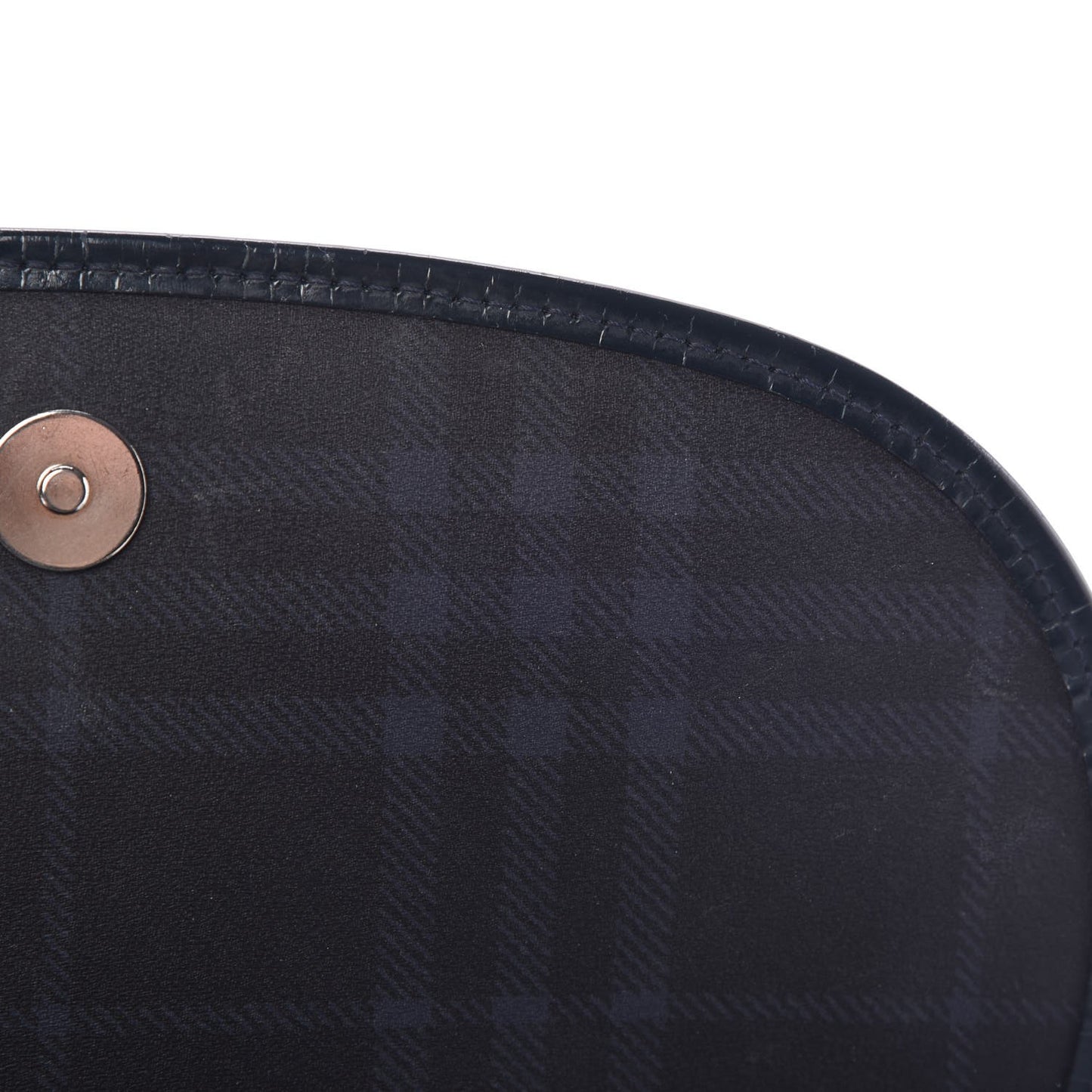 London Check Crossbody Messenger Bag Charcoal Navy