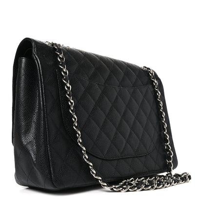 Chanel Caviar Quilted Maxi Double Flap Black 3 of 11