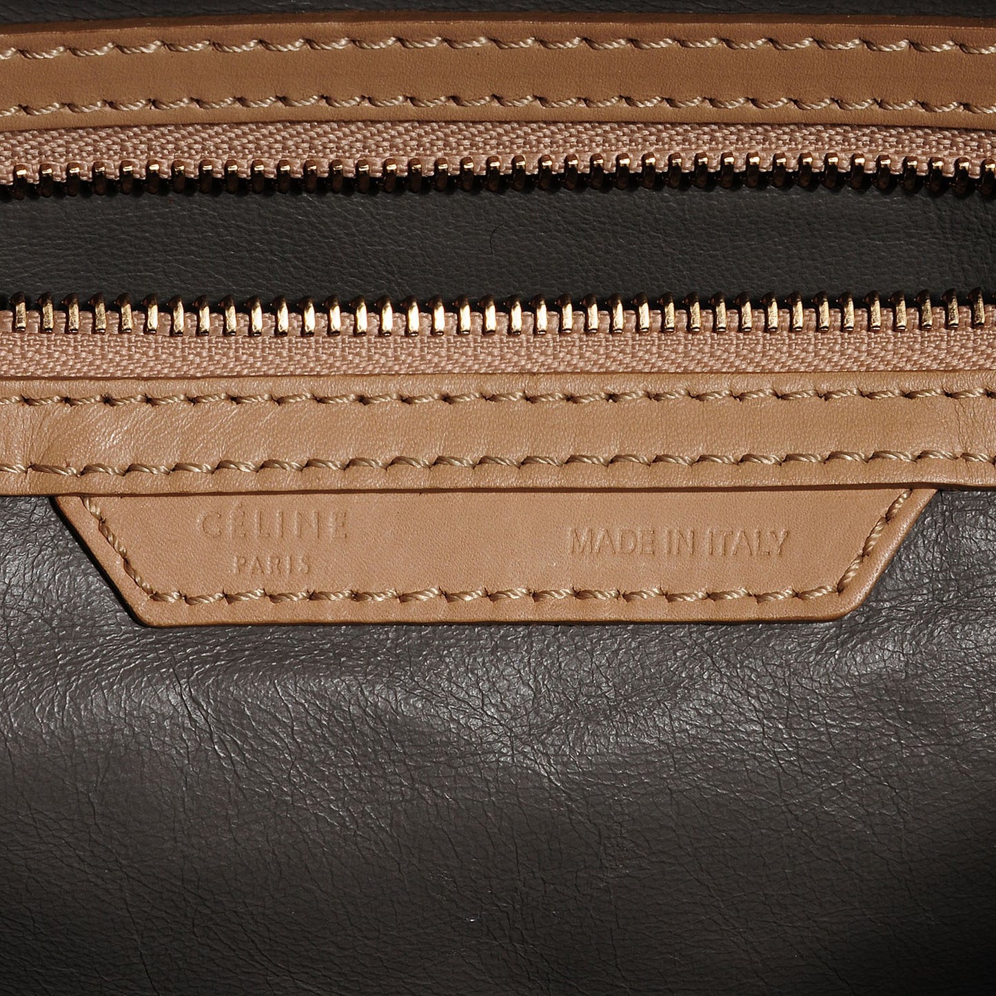 Smooth Calfskin Suede Mini Luggage Camel