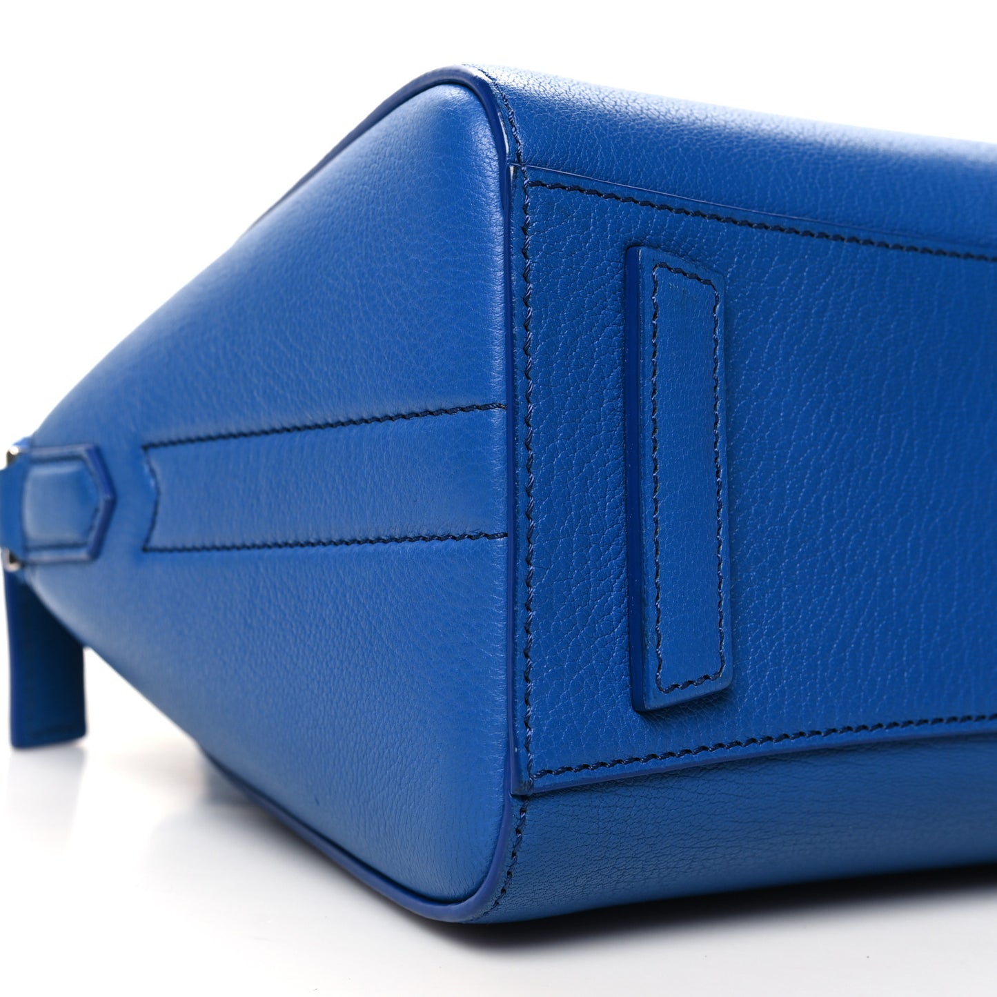 Sugar Goatskin Mini Antigona Persian Blue
