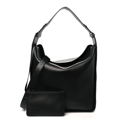 Balenciaga Calfskin Logo Embossed Tool 2.0 North-South Tote Black 1 of 11