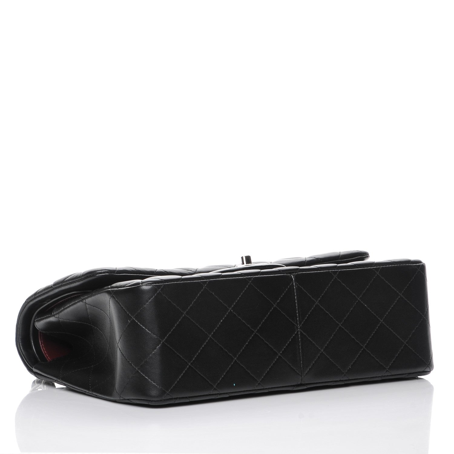 Chanel Lambskin Quilted Jumbo Double Flap Black 4 of 8