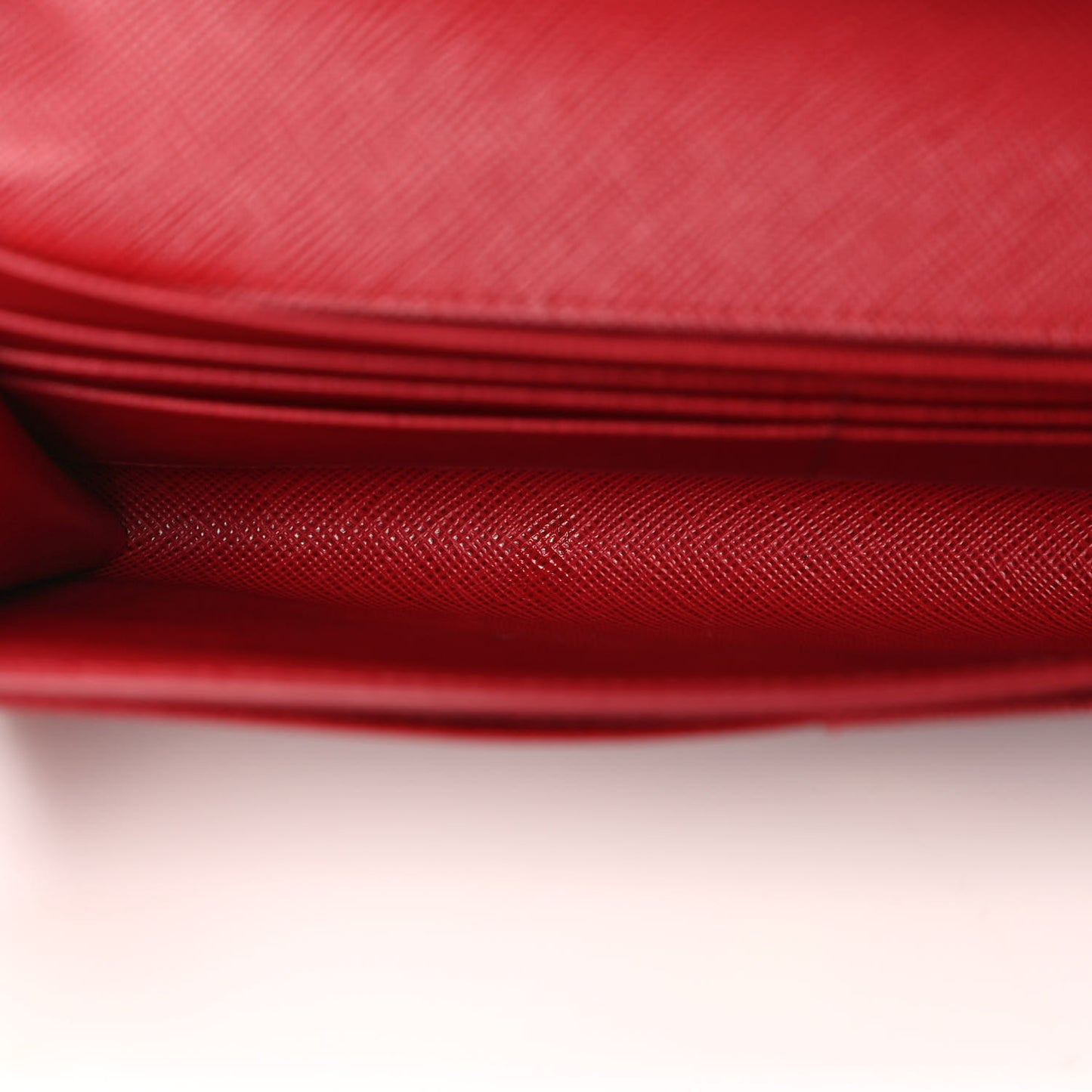Saffiano Metal Wallet With Chain Fuoco