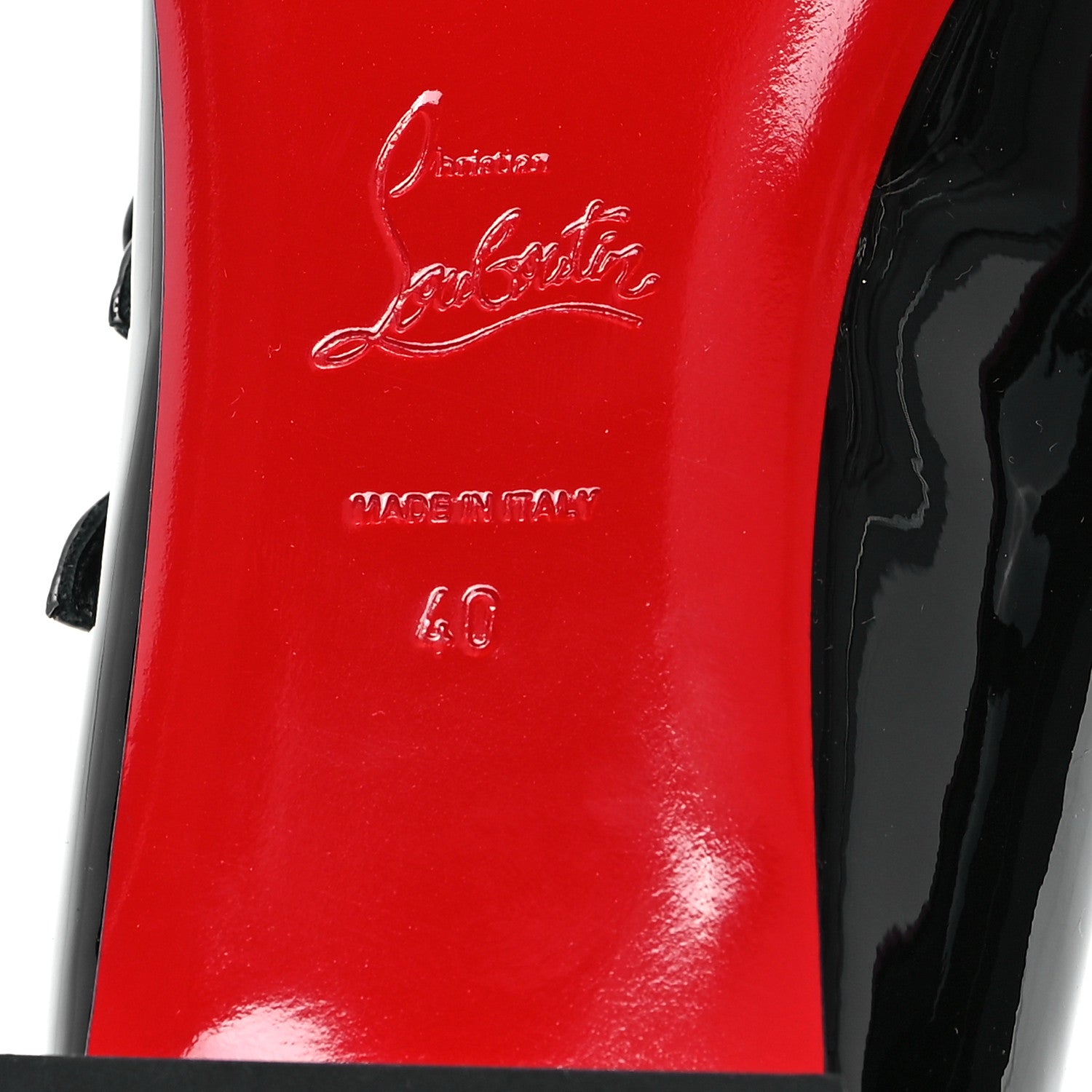 Christian Louboutin Patent Sweet Jane Flats 40 Black 7 of 9