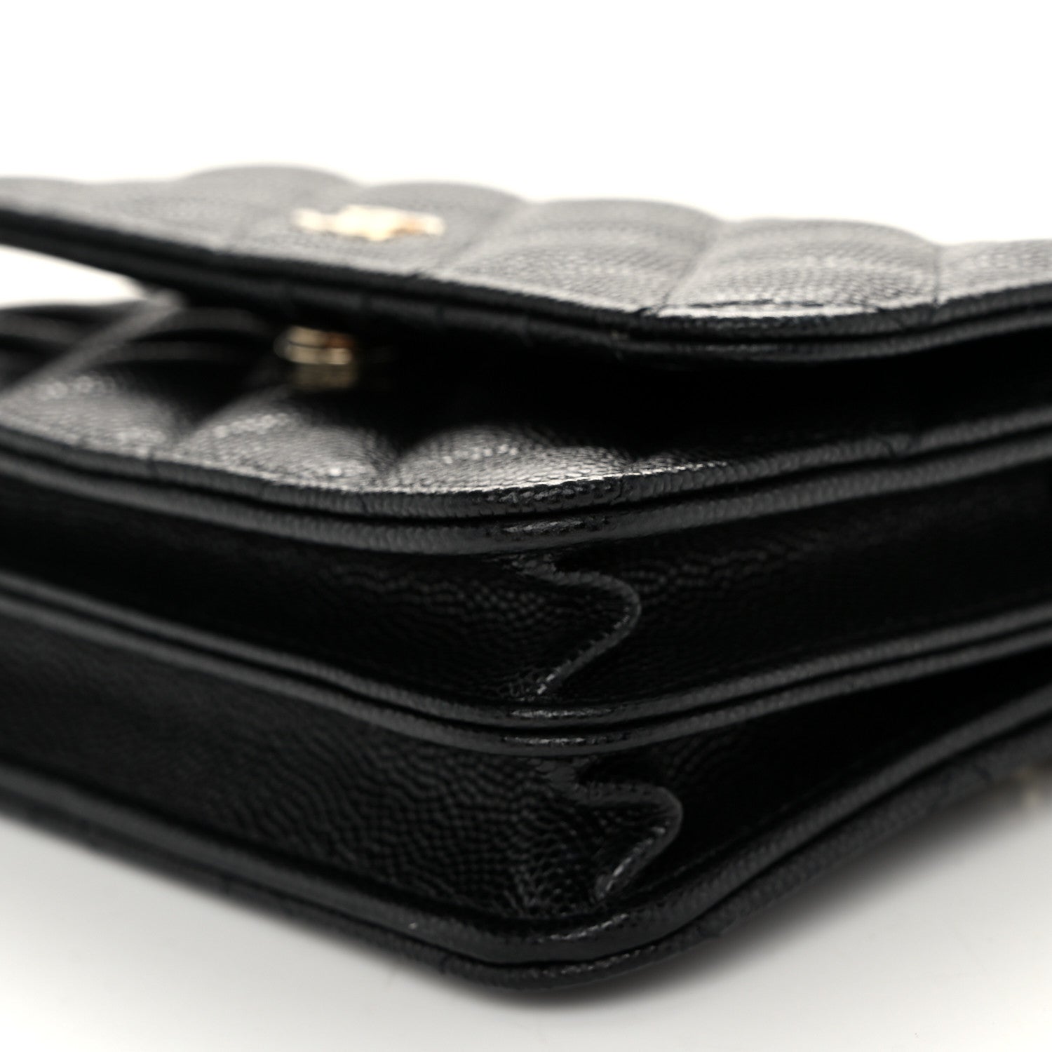 Chanel Caviar Quilted Mini Wallet On Chain WOC Black 10 of 11