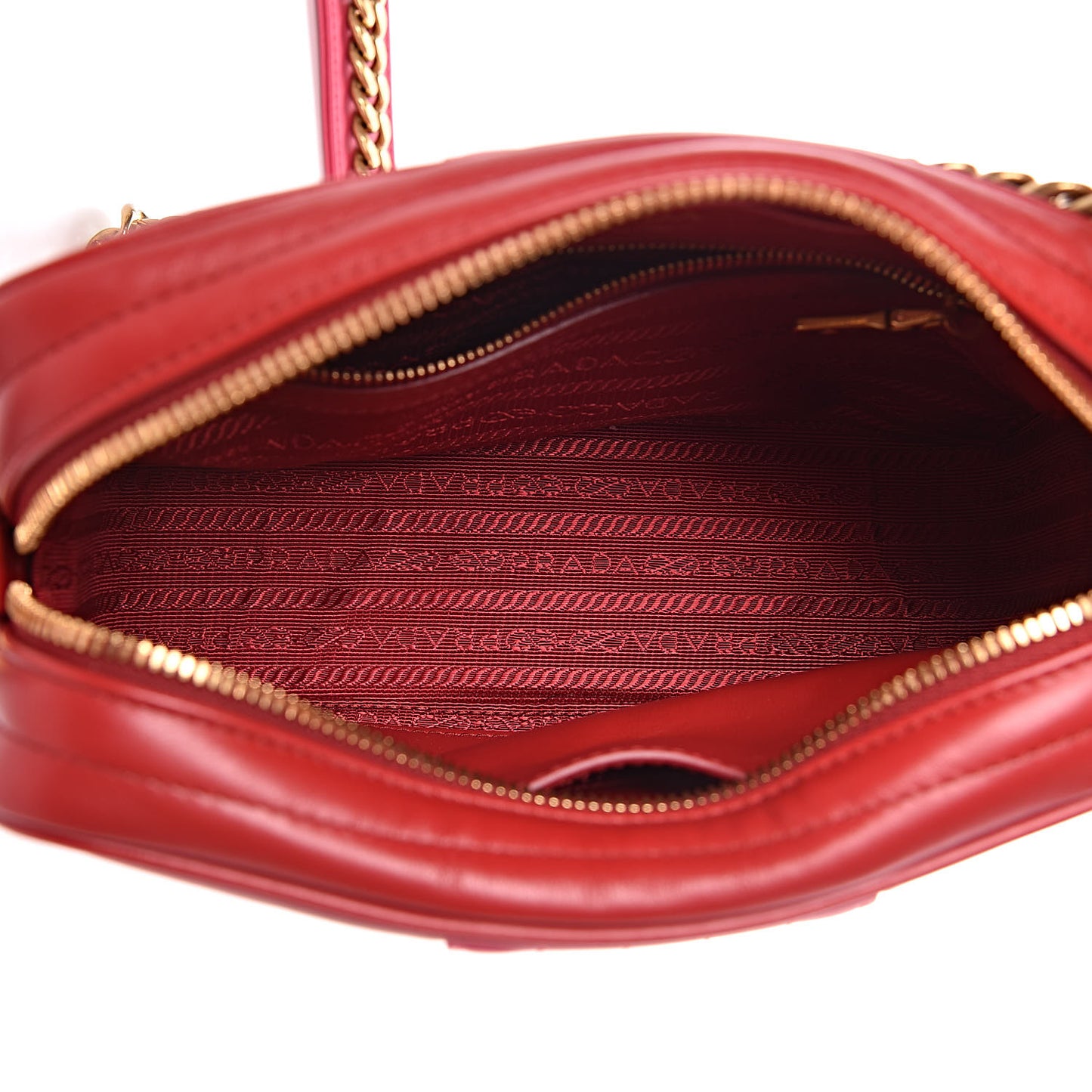 Soft Calfskin Diagramme Crossbody Bag Fuoco Magenta