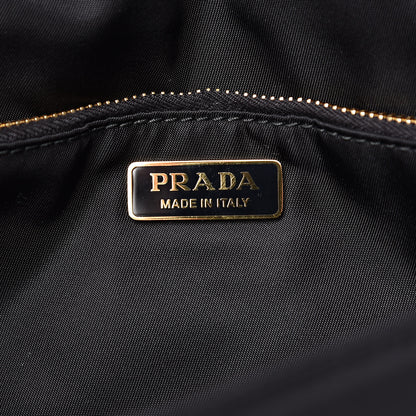 Prada Nylon Tessuto Chain Shoulder Bag Black 6 of 8