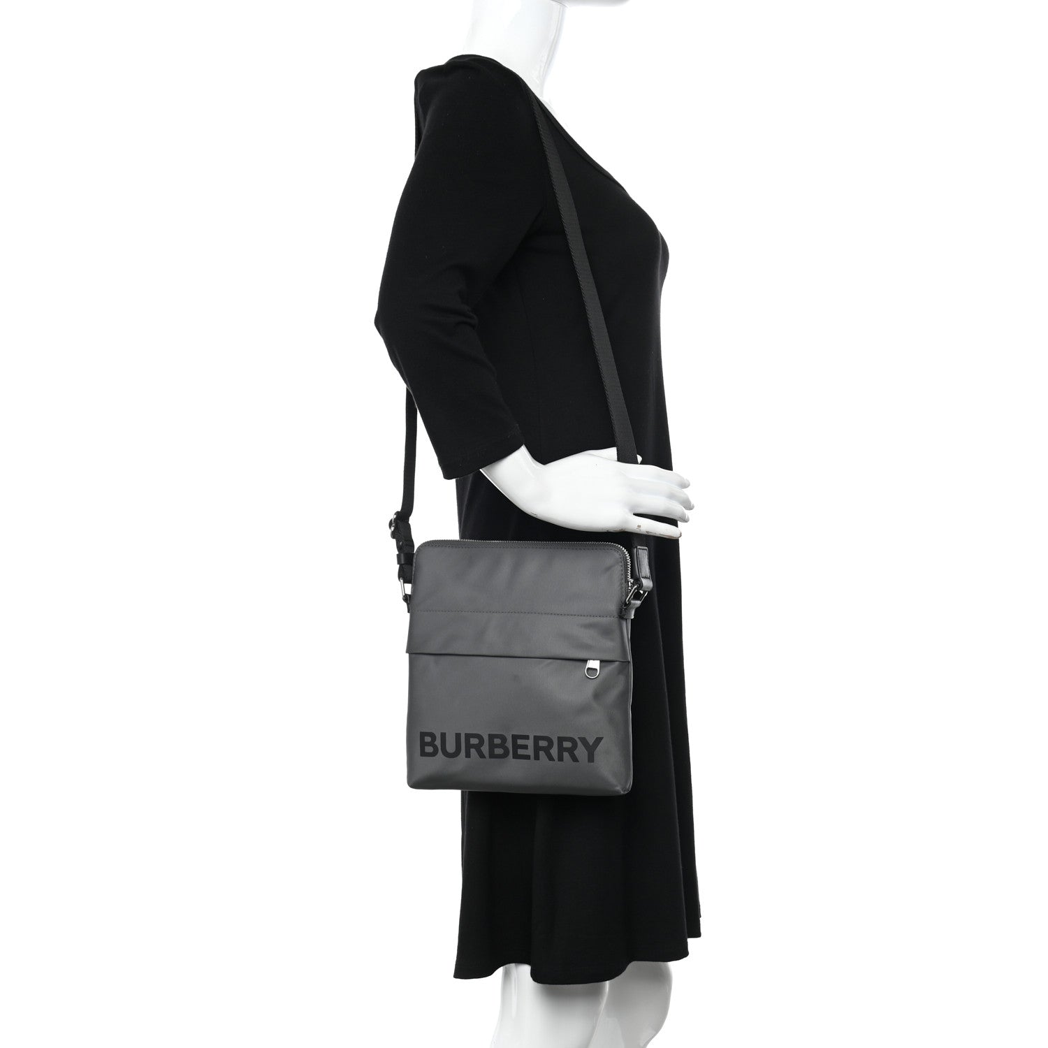Burberry Nylon Neo Crossbody Bag Charcoal Grey 2 of 12