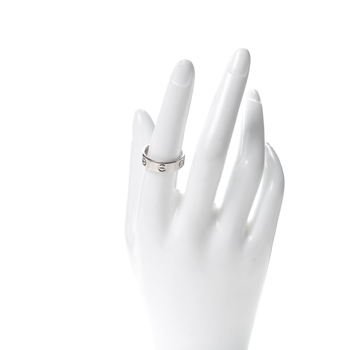 18K White Gold 5.5mm LOVE Ring 56 7.5