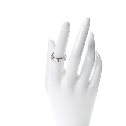 Cartier 18K White Gold 5.5mm LOVE Ring 56 7.5 2 of 5