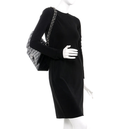 Chanel Lambskin Quilted Maxi Double Flap Black 3 of 8