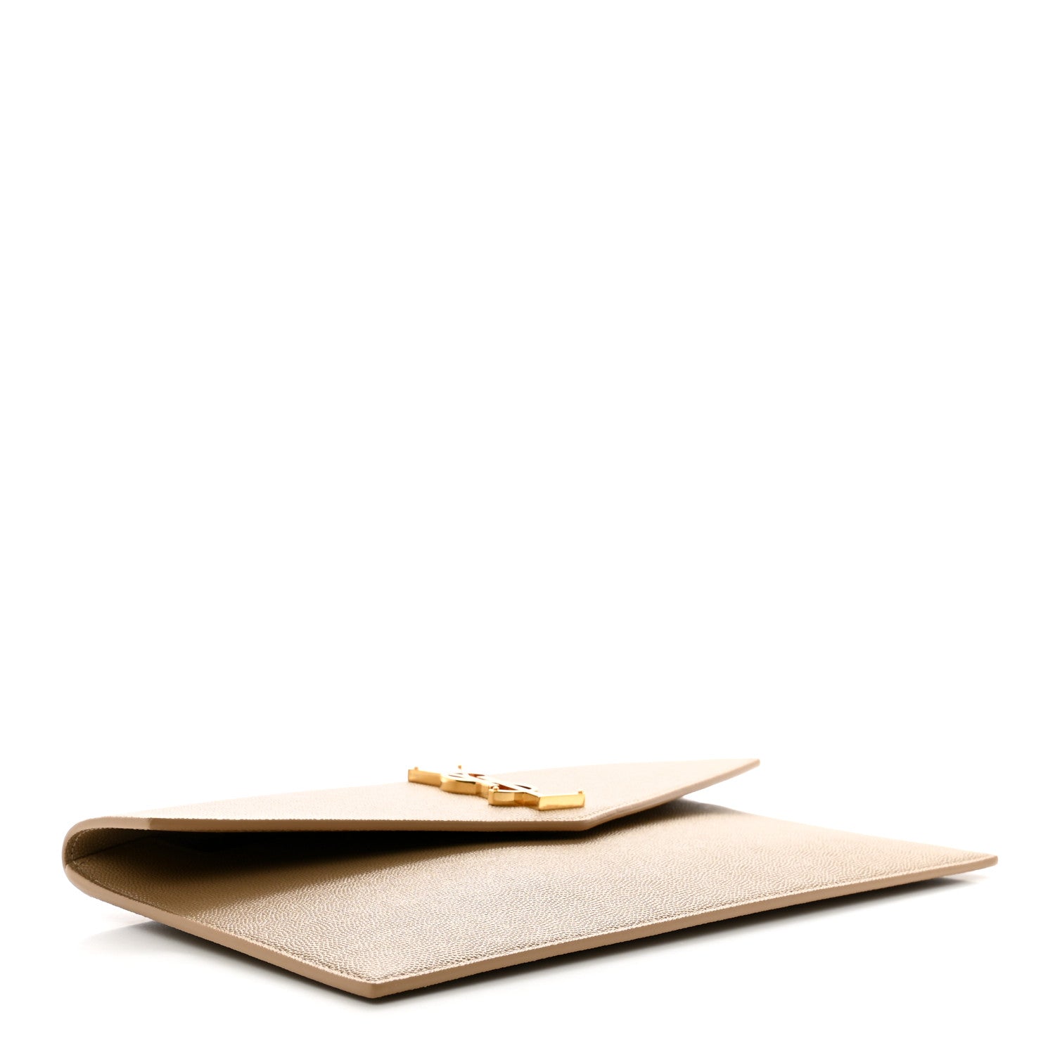 Saint Laurent Grain De Poudre Uptown Pouch Dark Beige 4 of 6