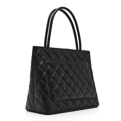 Chanel Caviar Quilted Medallion Tote Black 3 of 11