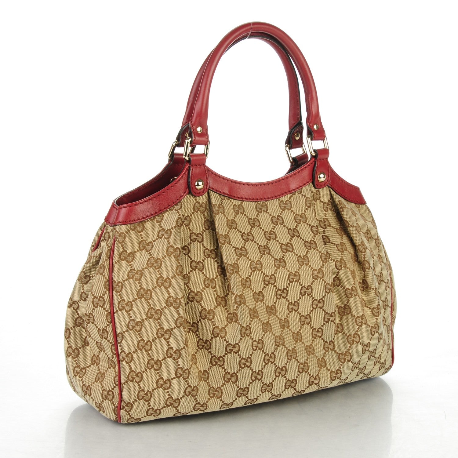 Gucci Monogram Medium Sukey Tote Dark Red 3 of 7