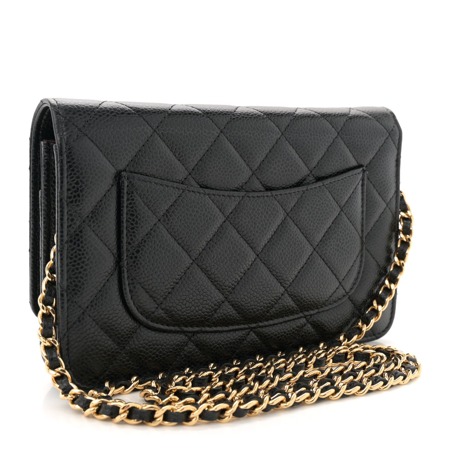 Chanel Caviar Quilted Wallet On Chain WOC Black 2 of 11