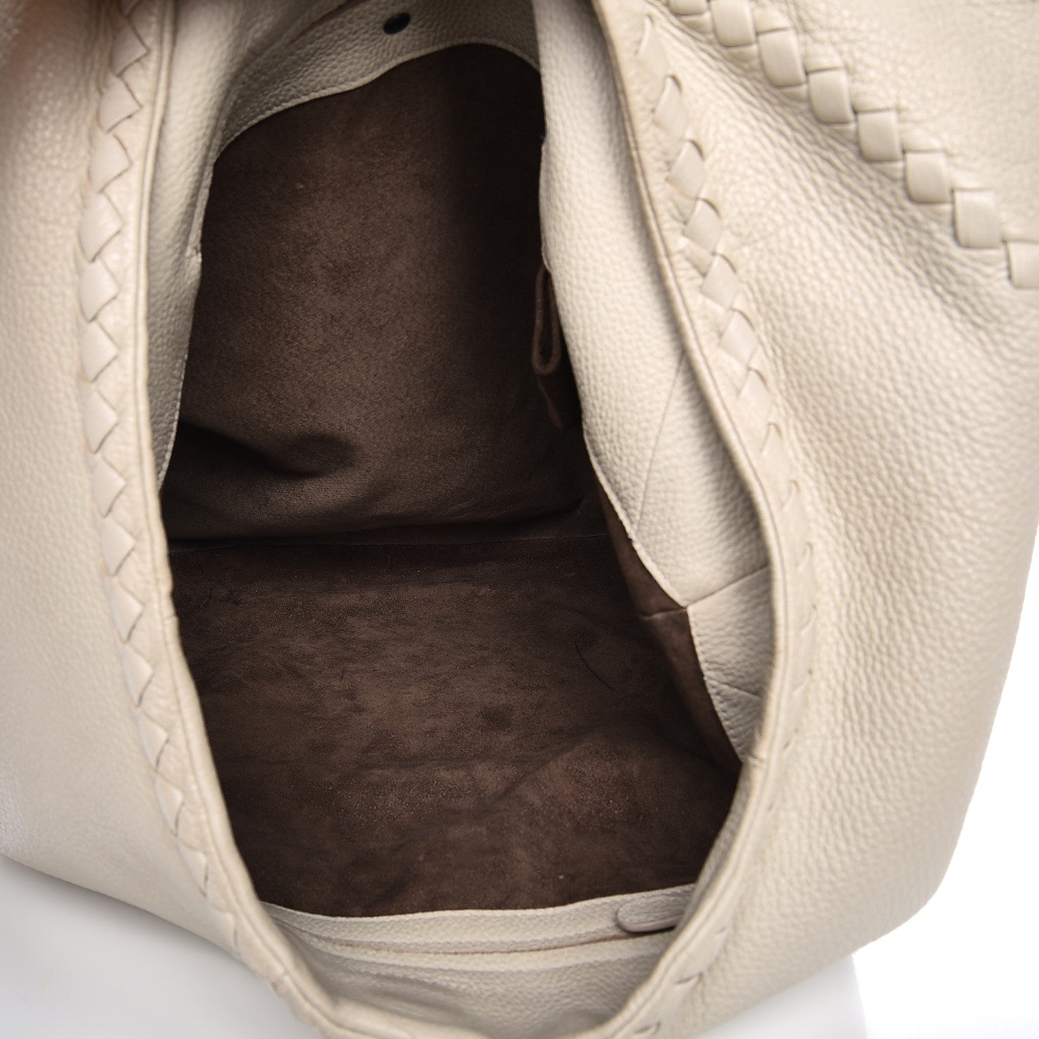 Bottega Veneta Cervo Deerskin Large Hobo Bianco White 5 of 17