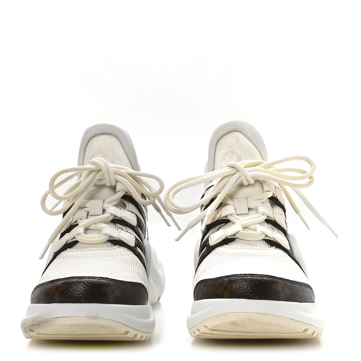 Louis Vuitton Patent Monogram LV Archlight Sneakers 41 White 3 of 8
