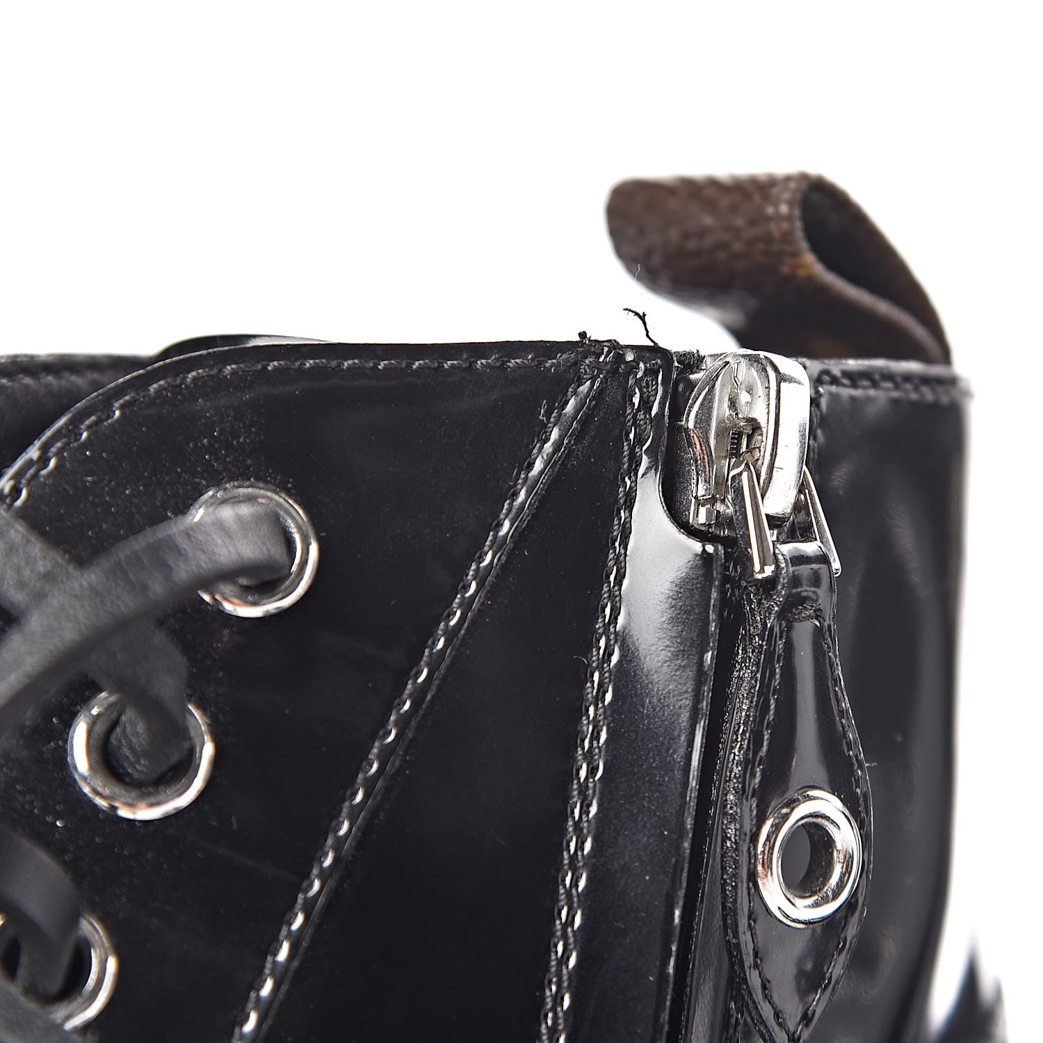 Louis Vuitton Patent Calfskin Star Trail Ankle Boots 38.5 Black 9 of 10