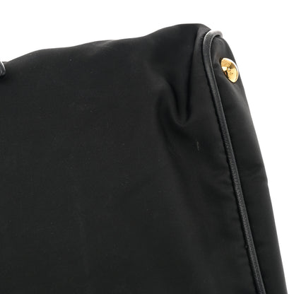 Prada Tessuto Nylon Saffiano Tote Black 13 of 17