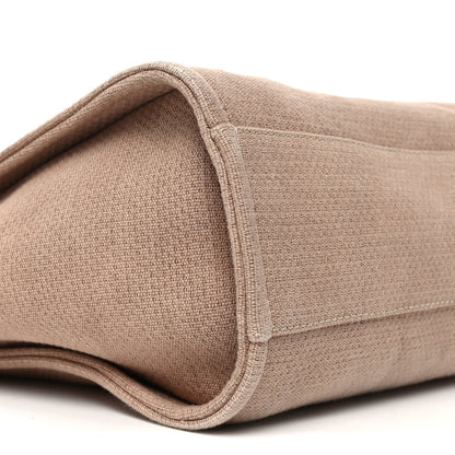 Chanel Canvas Small Deauville Tote Ecru 8 of 10